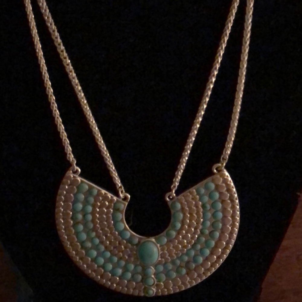 lucky brand necklace. Silver & turquoise NWT - Picture 5 of 5